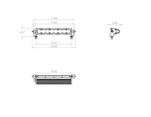 Baja Designs - 10" S8 Straight LED Light Bar - Universal