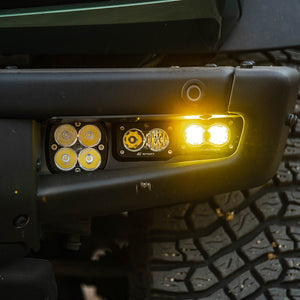 Baja Designs - Ford S2 SAE “Sportsmen” Fog Pocket Light Kit - Ford 2021-On Bronco; Steel Bumper